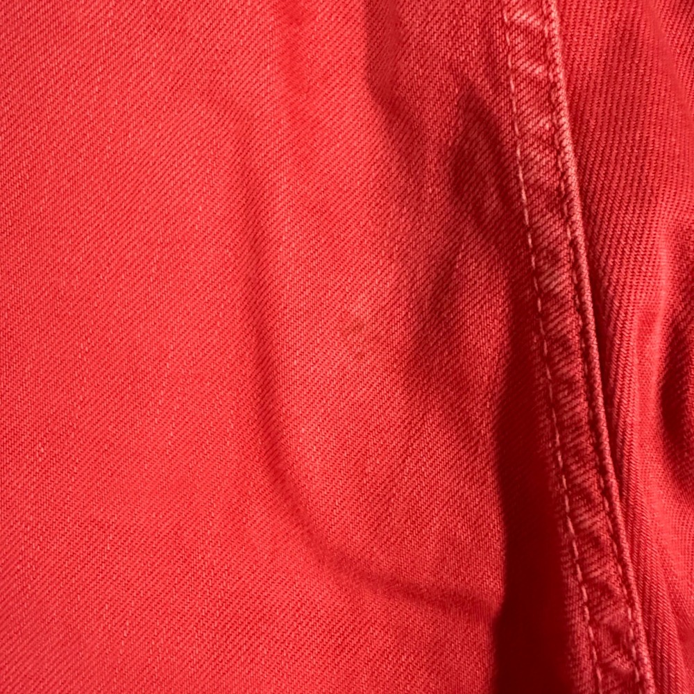 Roberto Cavalli Mens Vintage Straight Leg Pants Red Button Fly Size 31x34 Italy - Picture 8 of 14
